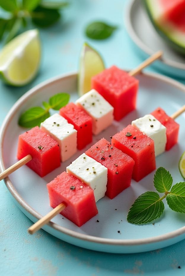 Finger food de melancia